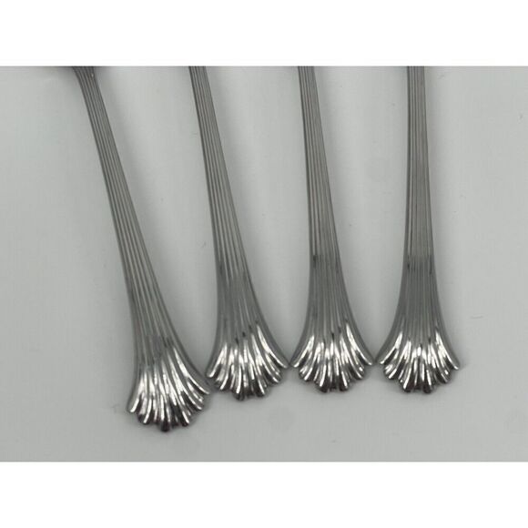 International Silver Tiara Stainless 18/8 Korea Glossy Dinner Spoons Set Of 4 - Picture 3 of 5